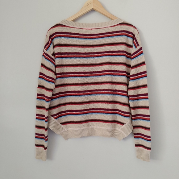 FP Beach Free People Road Trip Knit Pullover Sweater Striped Size XS - Picture 11 of 16